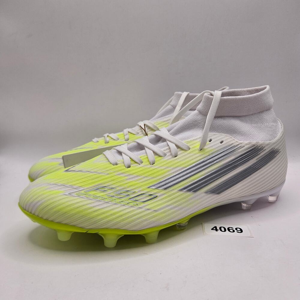 ADIDAS WOMEN'S 9 F50 SPARKFUSION LEAGUE SOCCER CLEATS FG AG WHITE NWOB JP8350